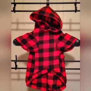 Buffalo Plaid Dog Hoodie